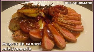 Magret de canard au miel  recette et cuisson [upl. by Haela]