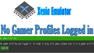 How to Fix No Gamer Profiles are Logged in Xenia Emulator [upl. by Brie]