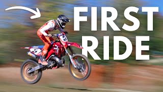 WIDE OPEN 2STROKE Riding the 2023 Honda CR250 Build [upl. by Adgam]