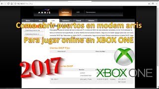 Como abrir puertos en modem Arris para Xbox One [upl. by Enyar317]