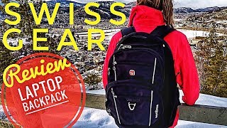 Swiss Gear Laptop Backpack Review with RFID Pocket [upl. by Yerrok]