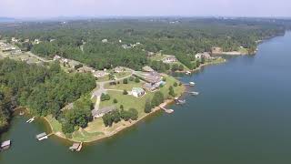 Main Channel Drone footage of Lake Rhodhiss LakeRhodhissrealestatecom [upl. by Eelyma682]