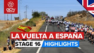 Chaos amp Controversy After A Long Day In The Sun  Vuelta A España 2022 Stage 16 Highlights [upl. by Anauqes836]