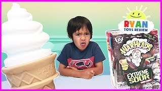 EXTREME SOUR CANDY CHALLENGE Warheads taste test [upl. by Brenn]