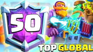 TOP 50 IN THE WORLD WITH 1 BEST SPARKY DECK  Clash Royale [upl. by Egbert]