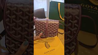 Unboxing  Goyard Belvedere PM  Burgundy paris luxuryshopping goyard goyardbelvedere paris2024 [upl. by Jakob]