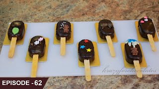 Learn how to make awesome Eggless Cakesicles using Dark Chocolate Cake Sponge and Chocolate Truffle [upl. by Ogilvie]