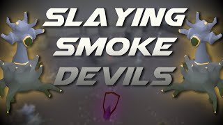 Slaying Smoke Devils  Testing OSRS Wiki Money Making Methods [upl. by Ynahpets455]