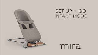 UPPAbaby Mira Bouncer  Set Up  Go Infant Mode [upl. by Dimond]