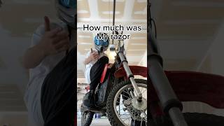 How much did my razor cost razordirtbike shorts [upl. by Eanod713]