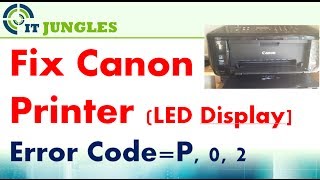 FIXED Canon Printer Error P 0 2 P02 LED Display [upl. by Sapphera]