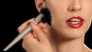 How to Use a Stippling Brush  Makeup Tips [upl. by Ahsatan]