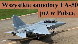 Wszystkie samoloty FA 50 są już w Polsce [upl. by Wright579]