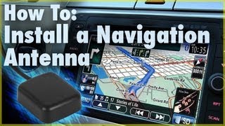 How to Install a GPS Navigation Antenna Car Stereo Accessory  Car Audio 101 [upl. by Latyrc451]