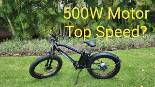 How Fast Can a 500 Watt Ebike Motor Really Go Top Speed Test [upl. by Bolten]