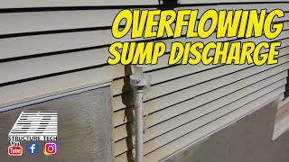 Overflowing Sump Discharge [upl. by Fin]