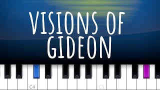 Visions of Gideon  Sufjan Stevens piano tutorial [upl. by Hazeefah]