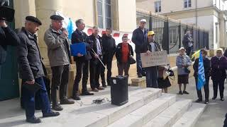 Manif retraités agricoles ModefAdraf à MontdeMarsan Landes [upl. by Shevlo63]