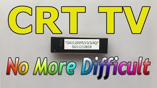 CRT TV remote not work  No problem  TDA11105 series FIXED [upl. by Haerle]