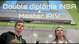 Double diplôme INSA  Master IRIV 2024 [upl. by Victoria]