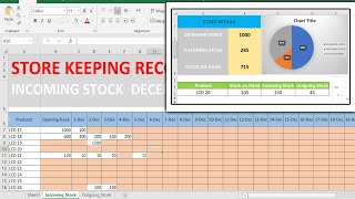 Store Management and Record Keeping in Excel  MS Excel Tutorial in Urdu [upl. by Angelle200]