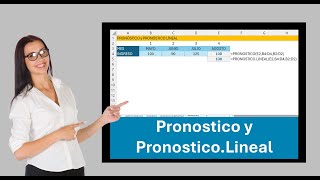 Función Pronostico y Pronostico Lineal en Excel [upl. by Barret]