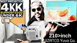 Smart Projector Under ₹5 WZATCO Yuva Go Android 130 Smart 2X Brighter 1080P amp 4K Projector [upl. by Erreit167]