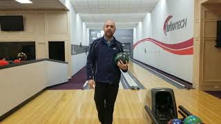 How to curve a bowling ball for beginners [upl. by Ayekram]