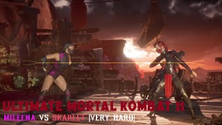 Ultimate Mortal Kombat 11  Mileena VS Skarlet VERY HARD [upl. by Neelyar]