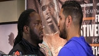 Stiverne vs Arreola full press conference and face off video [upl. by Akinod]