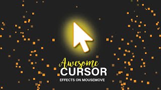 Cursor Animation on Mousemove With Css amp JavaScript  Awesome Cursor Animation on mouse move cssamp js [upl. by Nosylla]