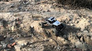 Rc Car Rock Crawler Alloy Material 116 Scale 4x4 Offroading [upl. by Idnis]