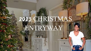 2023 Christmas Foyer Early Look  Simple Tips for Creating MAGIC [upl. by Anola222]