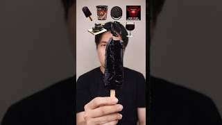 MAKAN SERBA WARNA HITAM ⚫️ asmr shorts black [upl. by Ennaegroeg]