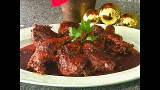 POLLO ADOBADO ¡SIN HORNO  RECETAS NAVIDEÑAS [upl. by Nnaeinahpets]