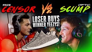 FaZe Censor vs OpTic Scump  1v1 LOSER BUYS WINNER YEEZYS [upl. by Freddie]