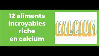 12 aliments incroyables riche en calcium [upl. by Jahdal]