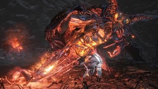 Dark Souls 3 Ringed City Demon in Pain and Demon from Below Boss Fight 4K 60fps [upl. by Summer]