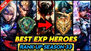 10 BEST EXP LANE HEROES SEASON 33 2024  Mobile Legends Tier List [upl. by Jamnes377]