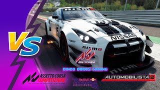 Automobilista 2 VS Assetto Corsa MOD VS Competizione  Nissan GTR NISMO GT3  Spielberg GP RB Ring [upl. by Anoynek]