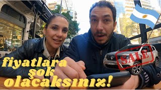 Arjantinde ARABA fiyatları Türkiyenin 4te 1i  Sizin için araştırdık vlog arjantin [upl. by Haleigh]