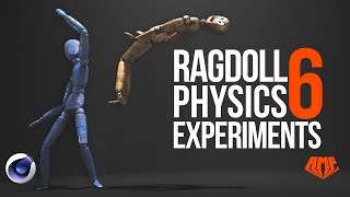 RagDoll Experiments 6  Physics fun in Cinema 4D [upl. by Fadden]