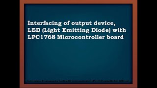 ARM CORTEXM3 LPC1768 Keil5 tutorial3interfacing LEDs [upl. by Malek741]