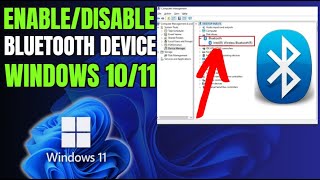 How to Enable or Disable Bluetooth Device in Window 1110 [upl. by Gabby]