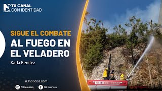 Sigue el combate al fuego en El Veladero [upl. by Yelyak]