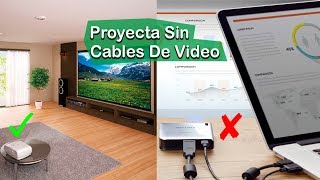 Proyección Inalambrica Desde PC  ¿Conectar Vídeo Beam A WiFi [upl. by Jamille]