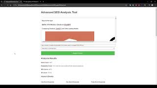 SEO Analysis Tool  Claude Artifacts Project [upl. by Eissat]