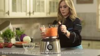 Using the Philips Food Processor  إستخدام جهاز تحضير الطعام من فيليبس [upl. by Habas]