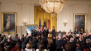 President Obama Awards the Medal of Honor [upl. by Htiekel]