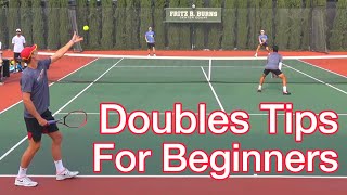 3 Beginner Doubles Tips Win More Tennis Matches [upl. by Nedrob98]